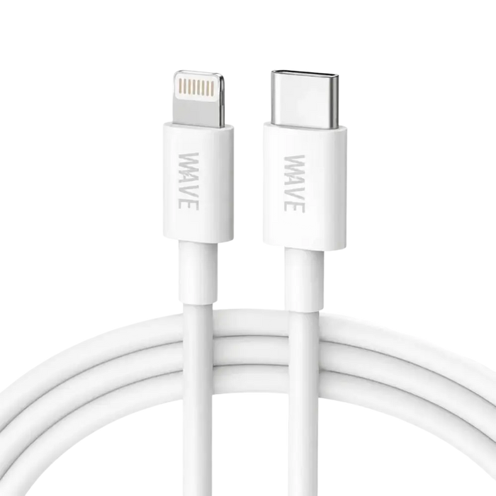 Wave WA-217 USB-C naar Lightning Kabel 25W – 2 meter – Wit