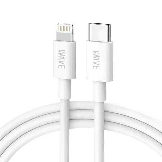 Wave WA-229 Câble de charge rapide 60W USB-C vers Lightning - Charge rapide éclair pour vos appareils Apple