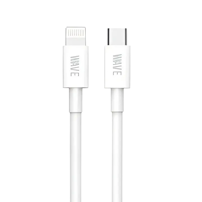 Wave WA-233 2 Meter Snellaadkabel voor Apple - USB-C naar Lightning (60W, Wit)