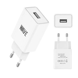 Wave WA-319W USB-A Reisadapter 12W - Wit