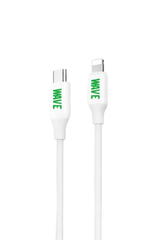 Wave WA-6 USB-C naar Lightning Kabel 1 Meter - Snelladen tot 20W (Wit) - Wit