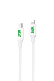 Wave WA-6 USB-C naar Lightning Kabel 1 Meter - Snelladen tot 20W (Wit) - Wit