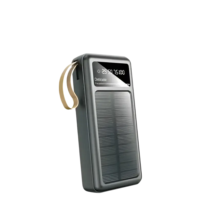 Wave WA-93 Solar Powerbank 20000mAh – Zwart Dual USB USB-C & LED Zaklamp