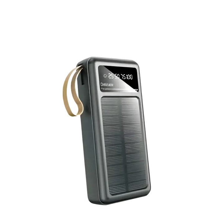 Wave WA-93 Solar Powerbank 20000mAh – Zwart – Dual USB, USB-C & LED Zaklamp