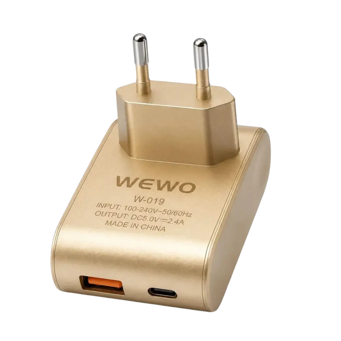 WEWO W-019 Dual USB Reislader - Eigendom