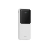 WiWU Powerbank 10.000 mAh met 2-in-1 Kabel en Digitaal Display – Wit