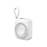 WiWU Powerbank 10.000 mAh met 2-in-1 Kabel en Draadloos Laden – Wit