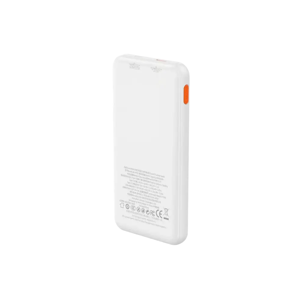 WiWU Powerbank 10.000 mAh met Digitaal Display – Wit