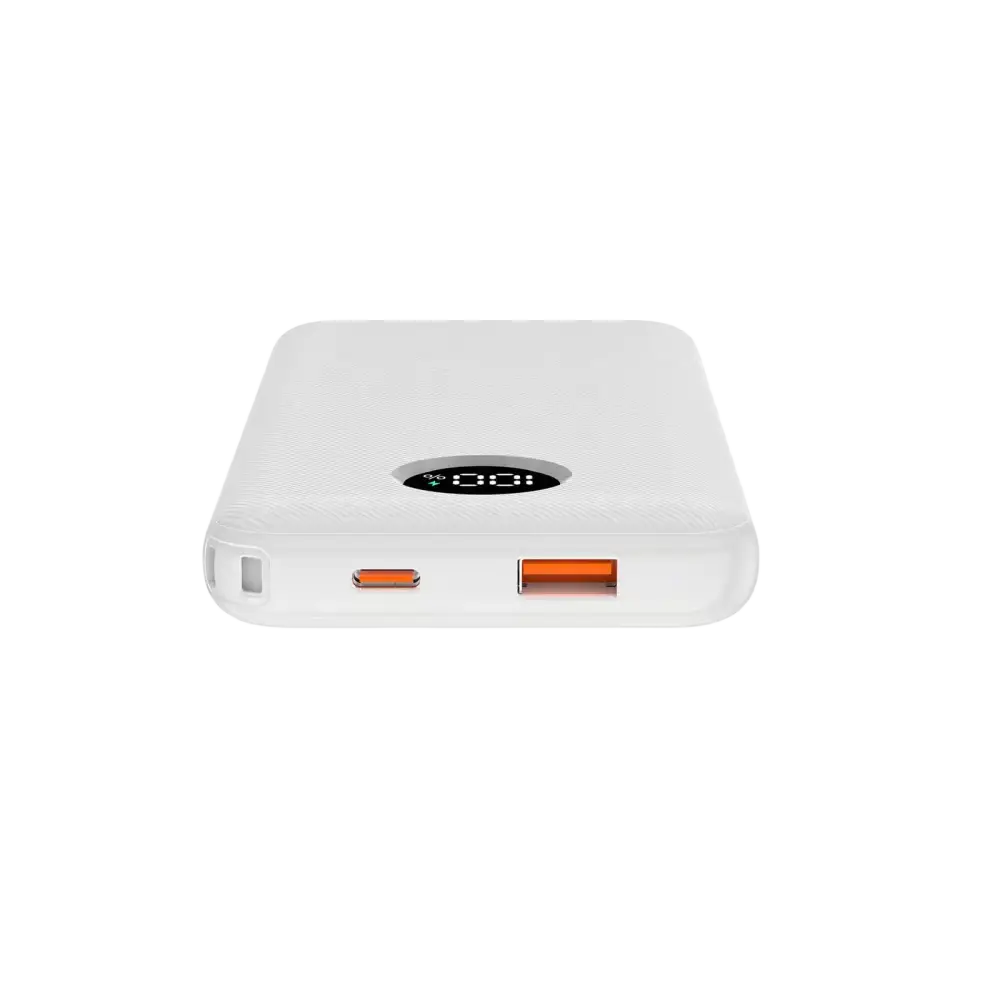 WiWU Powerbank 10.000 mAh met Digitaal Display – Wit
