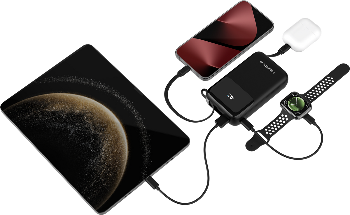 Xssive 30W Powerbank Fast Charge incl. Cable 20000mAh XSS-PB50B - Zwart