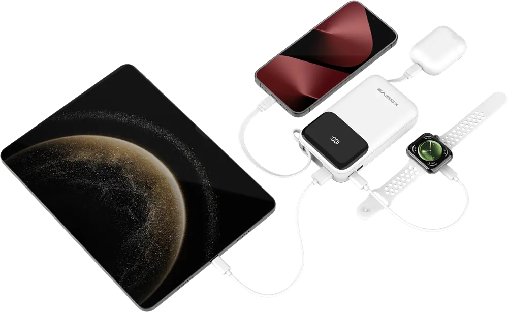 Xssive 30W Powerbank Fast Charge incl. Cable 20000mAh XSS-PB50W - Wit