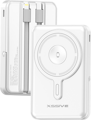 Xssive 3in1 Magnetic 15W Powerbank incl. Cable 10000mAh XSS-PB53W - Wit
