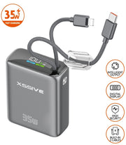 Xssive Mini Powerbank Ultra Fast Charge PD35W met Kabel 10000mAh XSS-PB54