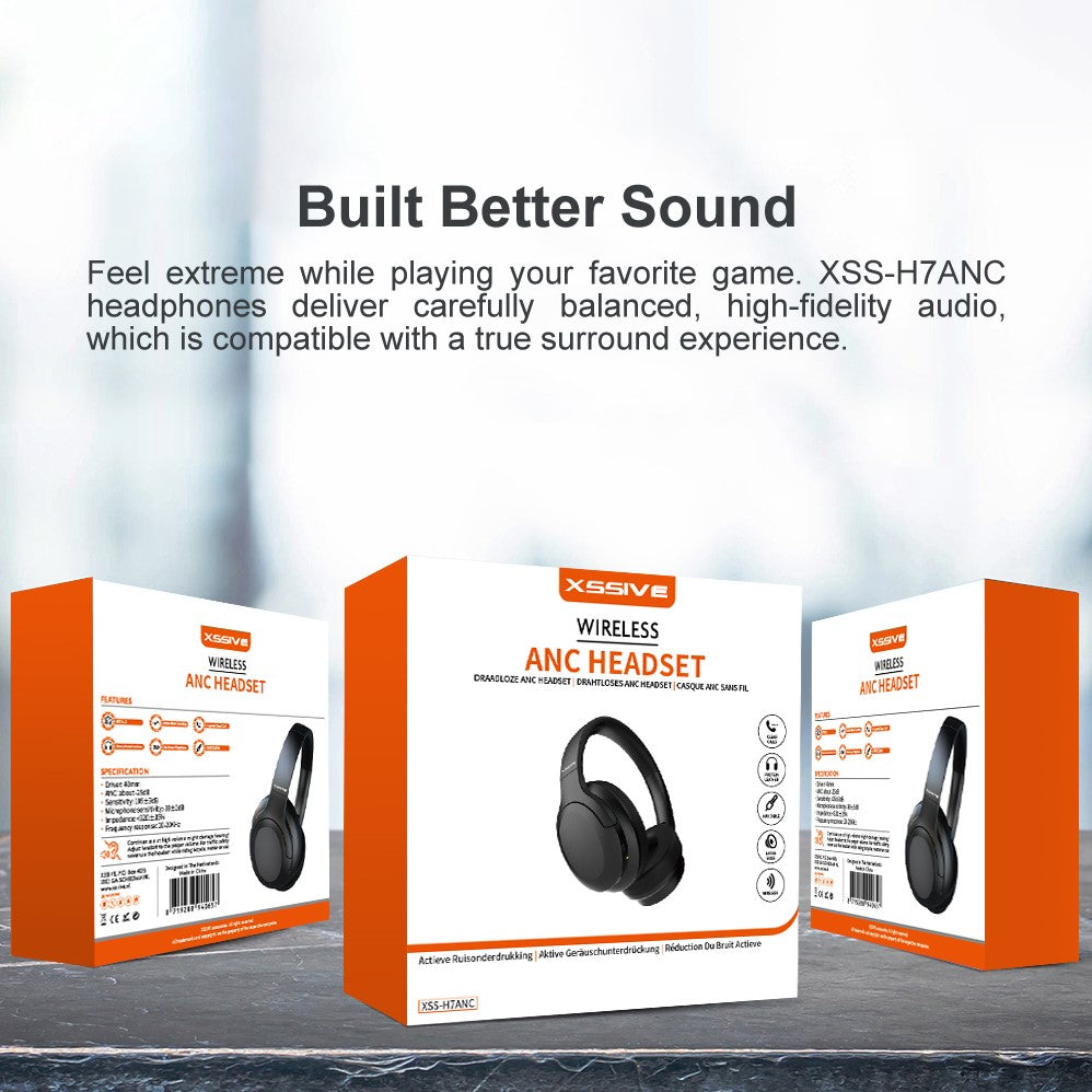 Xssive Wireless Hybrid ANC Headset XSS-H9ANC - Zwart