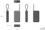 Xssive Powerbank Fast Charge met uitrekbare Kabel 10000mAh XSS-PB52
