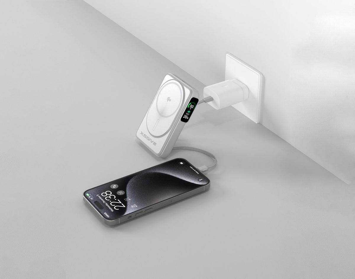 Xssive Qi2 Magnetic Wireless Powerbank incl. Cable 10.000 mAh XS-PB43NW - Wit