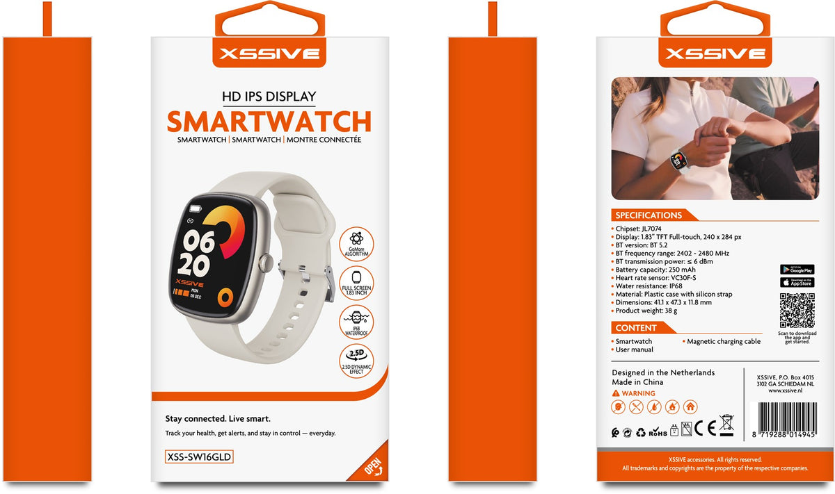 Xssive Smart Watch XSS-SW16GLD - Goud