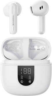 Xssive Wireless Earbuds with ENC+Display XSS-TWS19W - Wit