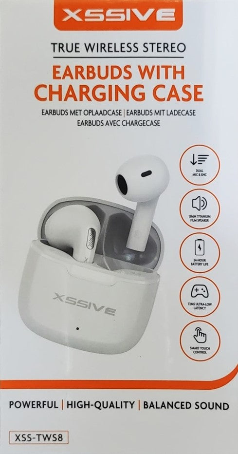 Xssive Wireless Earbuds XSS-TWS8 - Wit