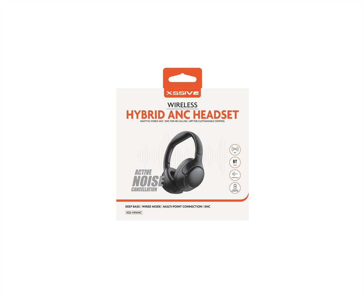 Xssive Wireless Hybrid ANC Headset XSS-H9ANC - Zwart